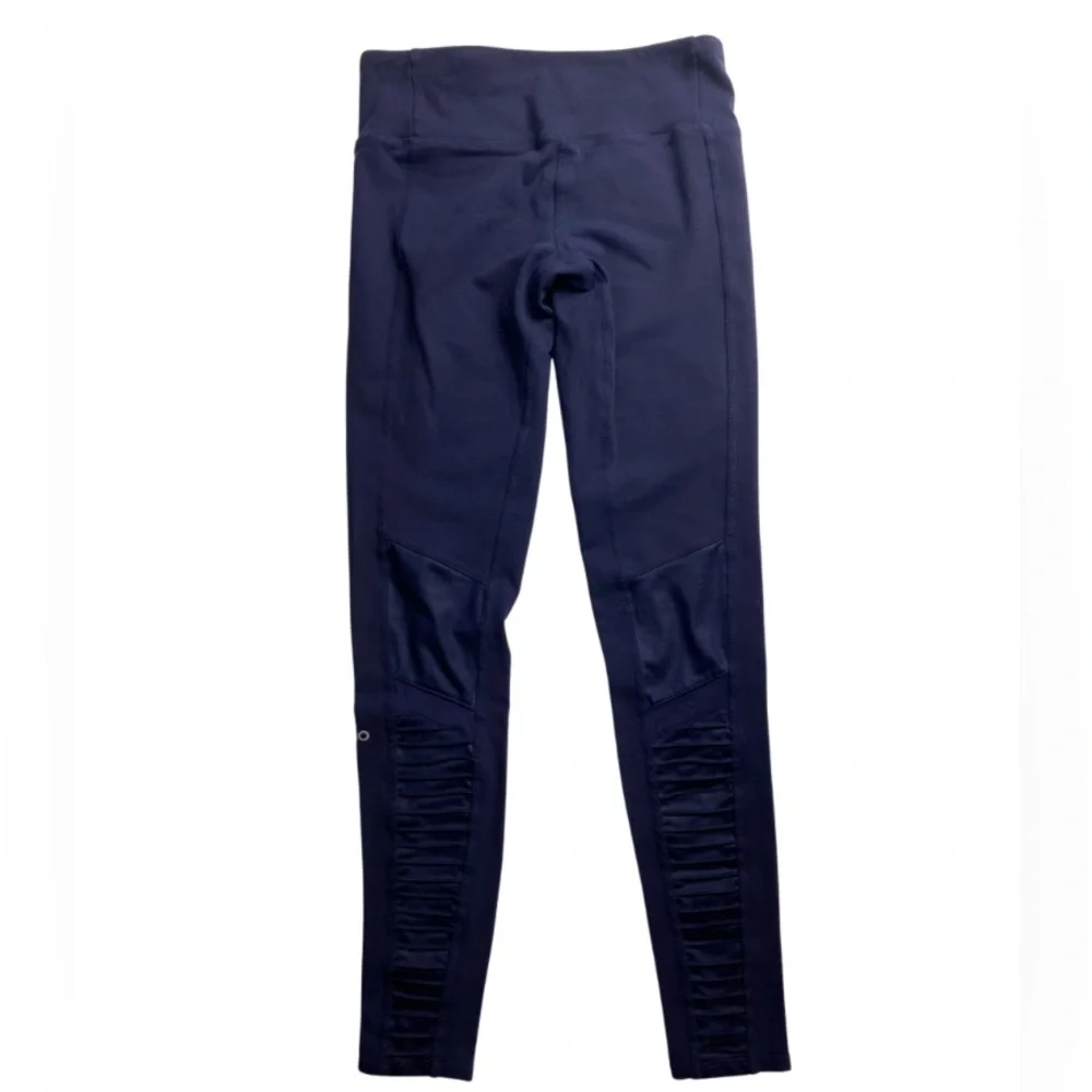 Alo Yoga High Waist Moto Sport Leggings with Mesh Panels - Picture 5 of 7